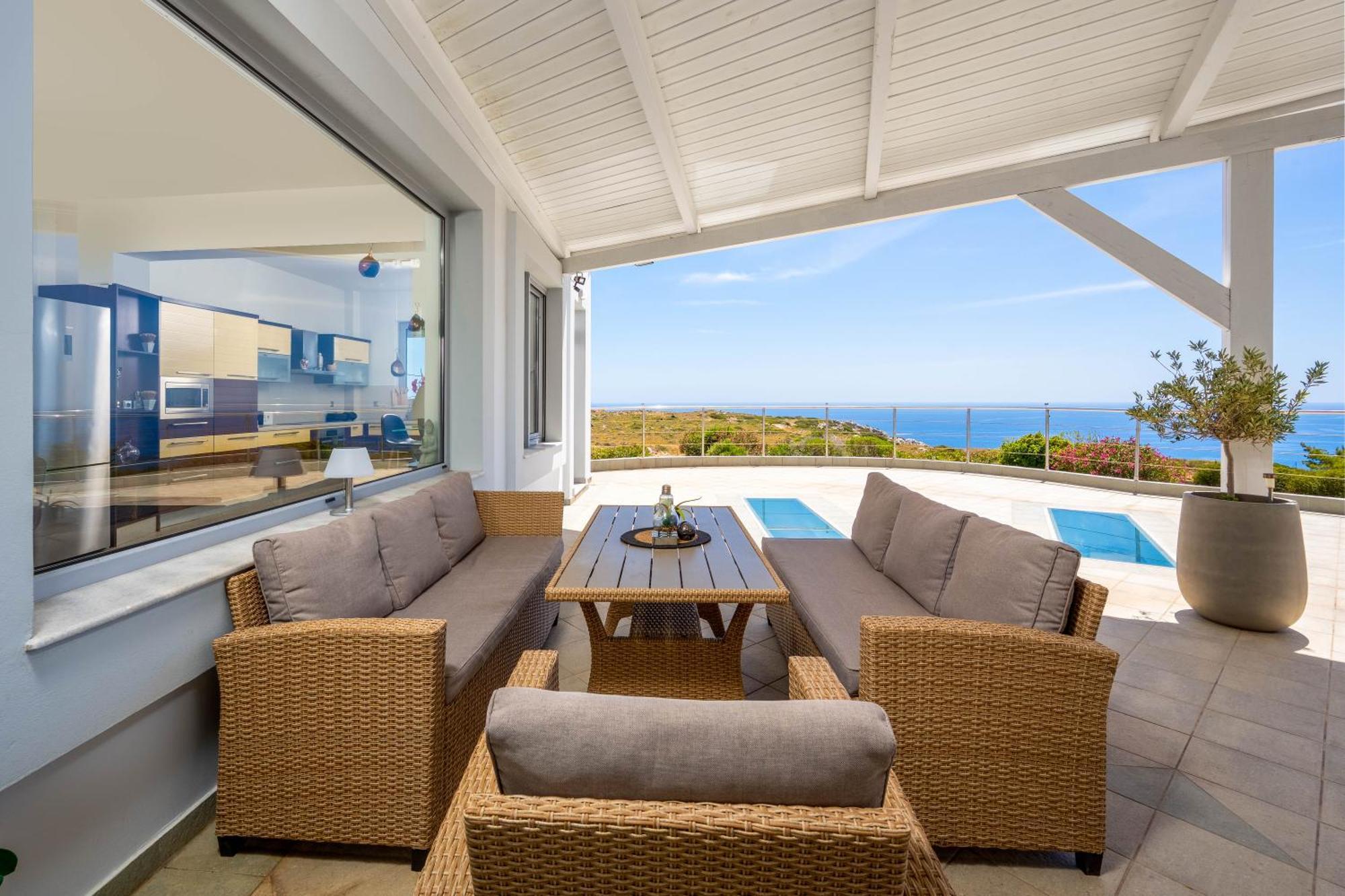 Kallithéa Villa Zafira - Seaview Manor With Heated Pool מראה חיצוני תמונה