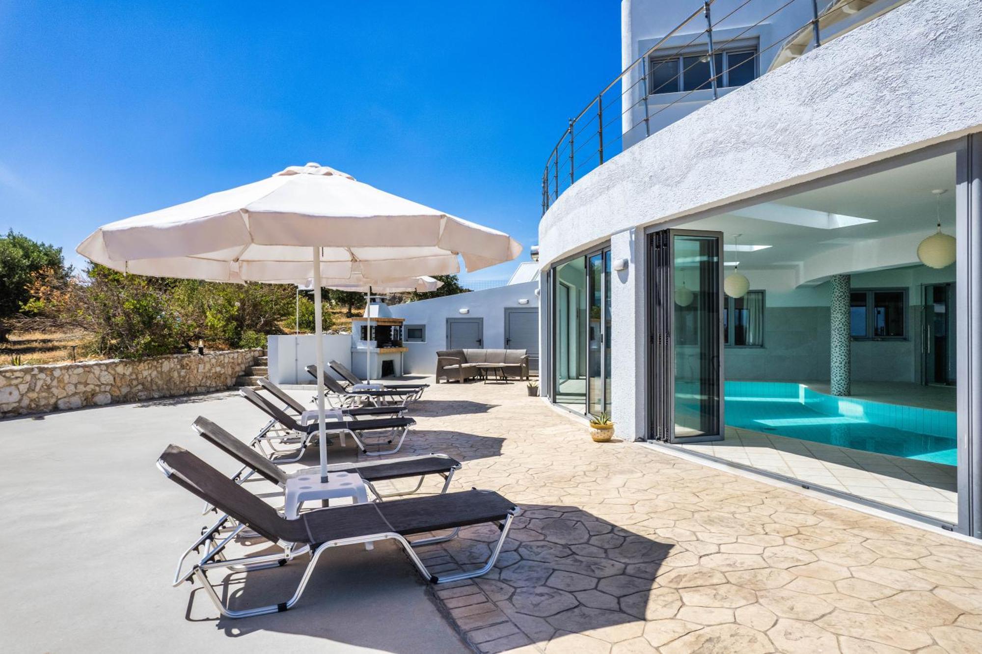 Kallithéa Villa Zafira - Seaview Manor With Heated Pool מראה חיצוני תמונה
