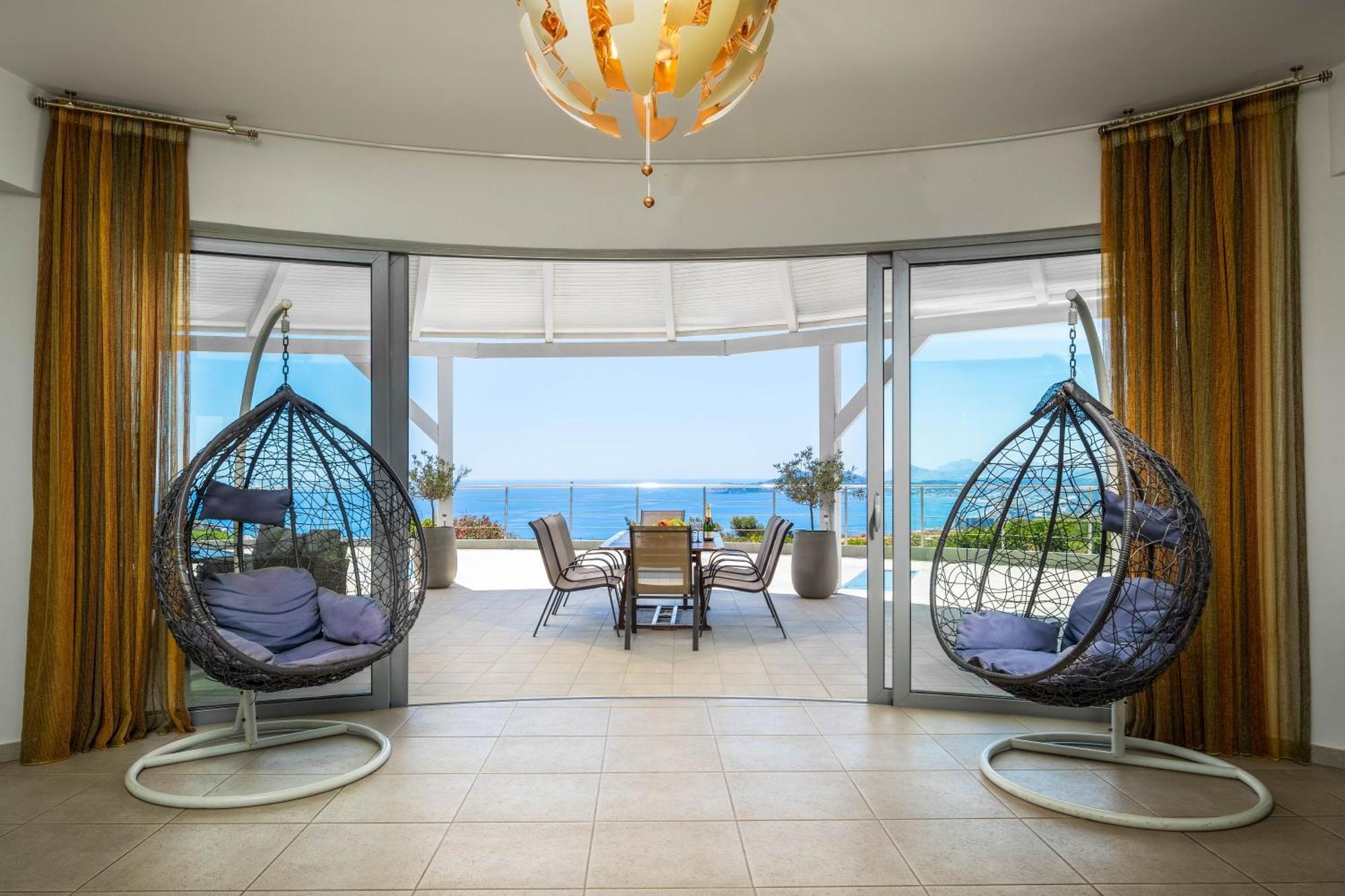 Kallithéa Villa Zafira - Seaview Manor With Heated Pool מראה חיצוני תמונה